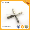 MZP59 Promotional fashion zinc alloy revolved clothing zip puller with stone